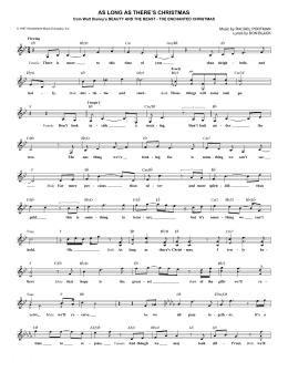 page one of As Long As There's Christmas (Lead Sheet / Fake Book)