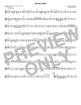 page one of Moten Stomp (Lead Sheet / Fake Book)