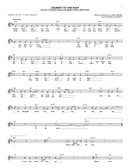 page one of Journey To The Past (Lead Sheet / Fake Book)