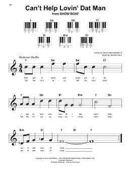 page one of Can't Help Lovin' Dat Man (Super Easy Piano)