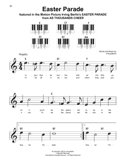 page one of Easter Parade (Super Easy Piano)