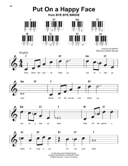 page one of Put On A Happy Face (Super Easy Piano)
