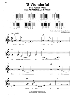 page one of 'S Wonderful (Super Easy Piano)