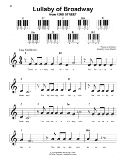 page one of Lullaby Of Broadway (Super Easy Piano)