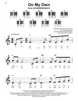 page one of On My Own (Super Easy Piano)
