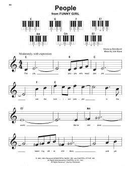 page one of People (Super Easy Piano)