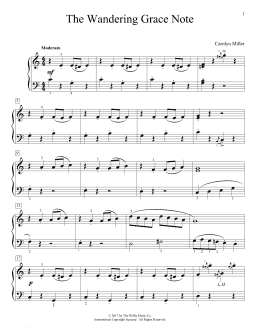 page one of The Wandering Grace Note (Educational Piano)