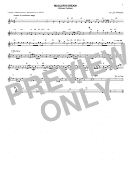 page one of Bugler's Dream (Olympic Fanfare) (Lead Sheet / Fake Book)