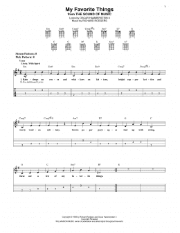 page one of My Favorite Things (Easy Guitar Tab)