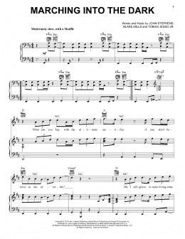page one of Marching Into The Dark (Piano, Vocal & Guitar Chords (Right-Hand Melody))