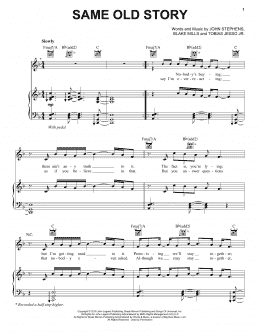 page one of Same Old Story (Piano, Vocal & Guitar Chords (Right-Hand Melody))