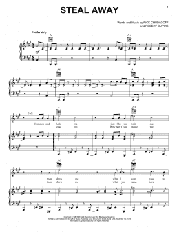 page one of Steal Away (Piano, Vocal & Guitar Chords (Right-Hand Melody))
