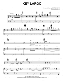 page one of Key Largo (Piano, Vocal & Guitar Chords (Right-Hand Melody))
