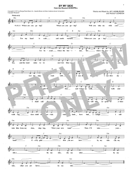 page one of By My Side (Lead Sheet / Fake Book)
