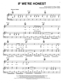 page one of If We're Honest (Piano, Vocal & Guitar Chords (Right-Hand Melody))