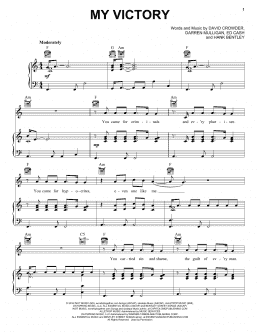 page one of My Victory (Piano, Vocal & Guitar Chords (Right-Hand Melody))