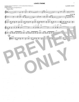 page one of Love's Theme (Lead Sheet / Fake Book)