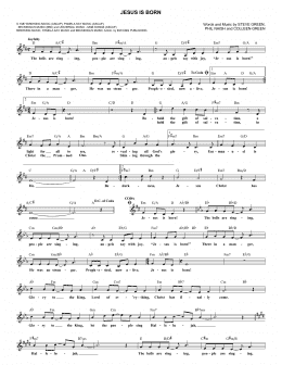 page one of Jesus Is Born (Lead Sheet / Fake Book)
