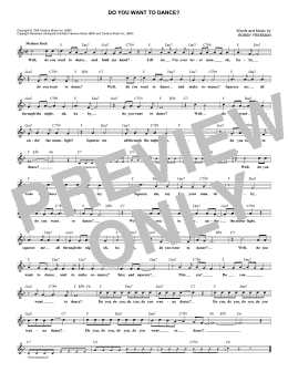 page one of Do You Want To Dance? (Lead Sheet / Fake Book)