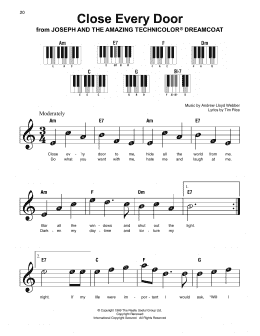 page one of Close Every Door (Super Easy Piano)