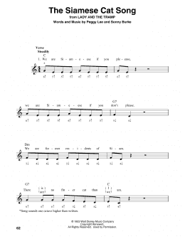 page one of The Siamese Cat Song (from Lady And The Tramp) (Harmonica)