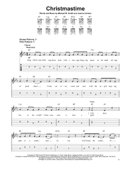page one of Christmastime (Easy Guitar Tab)