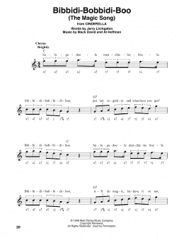 page one of Bibbidi-Bobbidi-Boo (The Magic Song) (from Cinderella) (Harmonica)