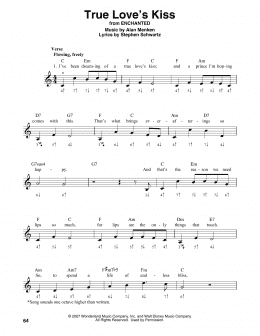 page one of True Love's Kiss (from Enchanted) (Harmonica)