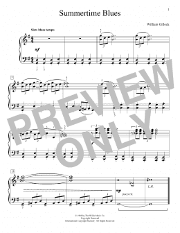page one of Summertime Blues (Educational Piano)