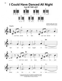page one of I Could Have Danced All Night (Super Easy Piano)