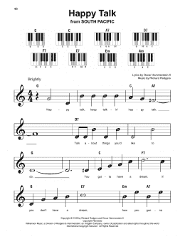 page one of Happy Talk (Super Easy Piano)