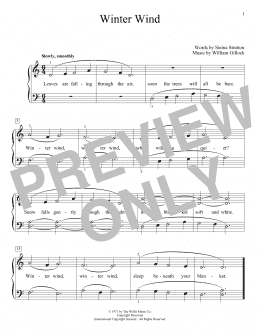 page one of Winter Wind (Educational Piano)