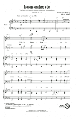 page one of Flounderin' On The Shoals Of Love (TBB Choir)