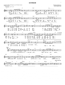 page one of Daydream (Lead Sheet / Fake Book)
