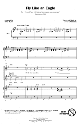 page one of Fly Like An Eagle (arr. Mac Huff) (2-Part Choir)