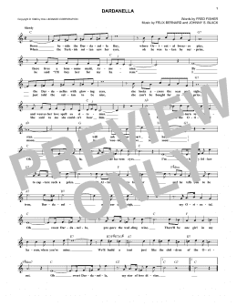 page one of Dardanella (Lead Sheet / Fake Book)
