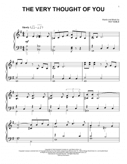 page one of The Very Thought Of You (Easy Piano)