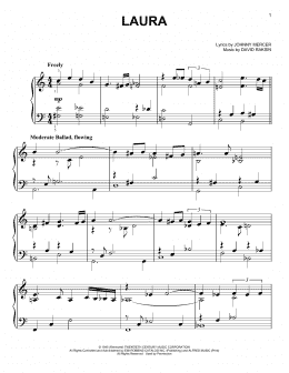 page one of Laura (Easy Piano)