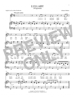 page one of Lullaby (Cradle Song) (Piano & Vocal)
