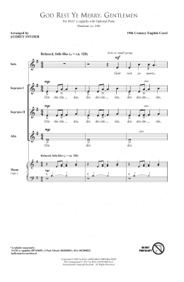 page one of God Rest Ye Merry, Gentlemen (SSA Choir)