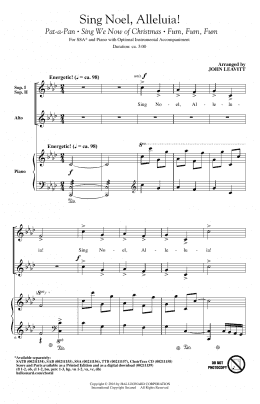 page one of Sing Noel, Alleluia! (SSA Choir)
