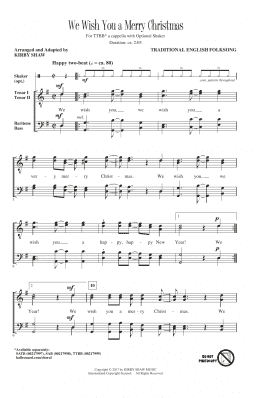 page one of We Wish You A Merry Christmas (TTBB Choir)