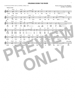 page one of Cruising Down The River (Lead Sheet / Fake Book)