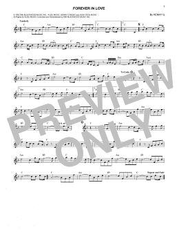 page one of Forever In Love (Lead Sheet / Fake Book)