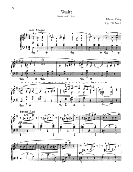 page one of Waltz, Op. 38, No. 7 (Piano Solo)