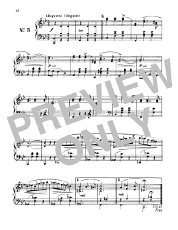 page one of Allegretto (Elegante) (Piano Solo)