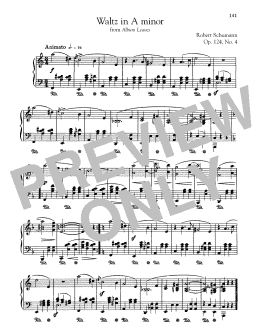 page one of Waltz In A Minor (Piano Solo)