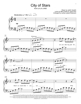page one of City Of Stars (from La La Land) (arr. Lynda Lybeck-Robinson) (Educational Piano)