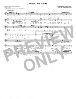 page one of A Groovy Kind Of Love (Lead Sheet / Fake Book)