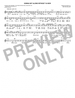 page one of Gonna Get Along Without Ya Now (Lead Sheet / Fake Book)